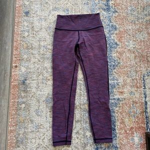 Lululemon size 2 high-waisted pixel leggings